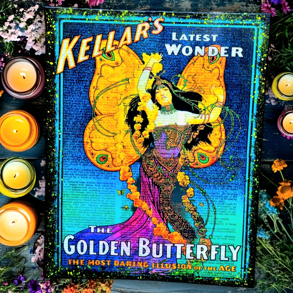 Kellar's Golden Butterfly Poster